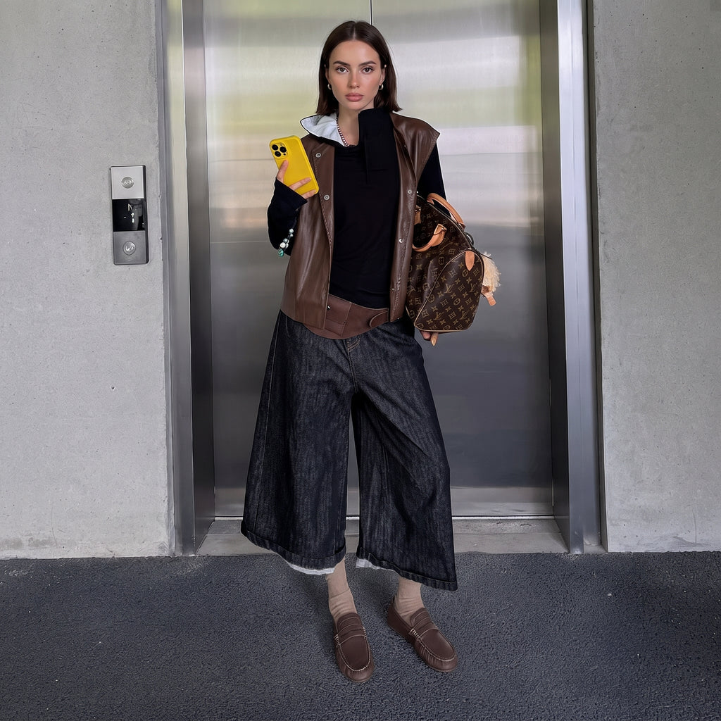 The Dual Stride Women's Brown Penny Loafer Flats