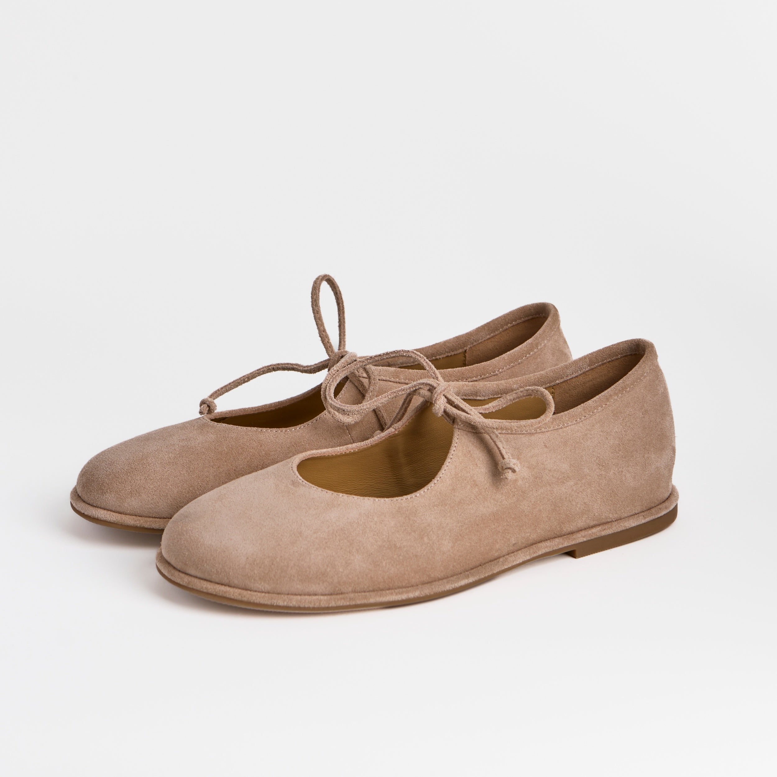 The Dual Stride Suede Mary Jane Flats