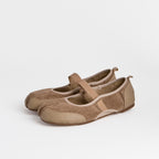 The Dual Stride Beige Tabi Flats