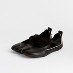 The Dual Stride Black Tabi Mary-Jane Ballet Flat