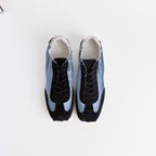The Dual Stride Blue Satin Suede  Sneakers