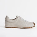 The Dual Stride Men's Classic White Leather Square-Toe Sneakers