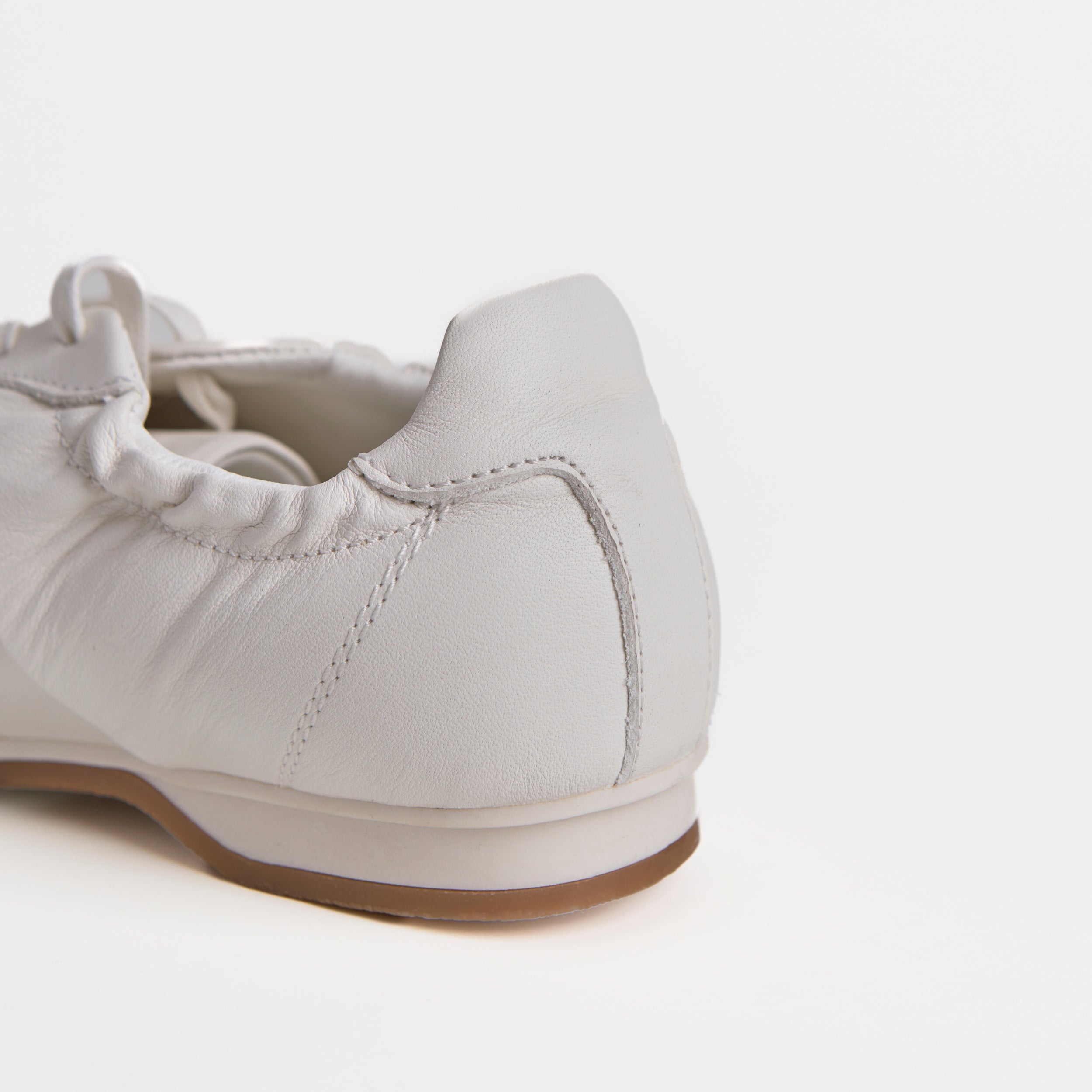 The Dual Stride White Classic Leather Sneaker