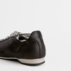 The Dual Stride Black Classic Leather Sneaker