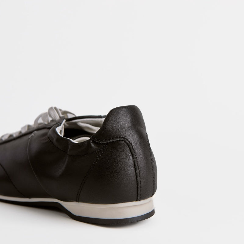 The Dual Stride Black Classic Leather Sneaker