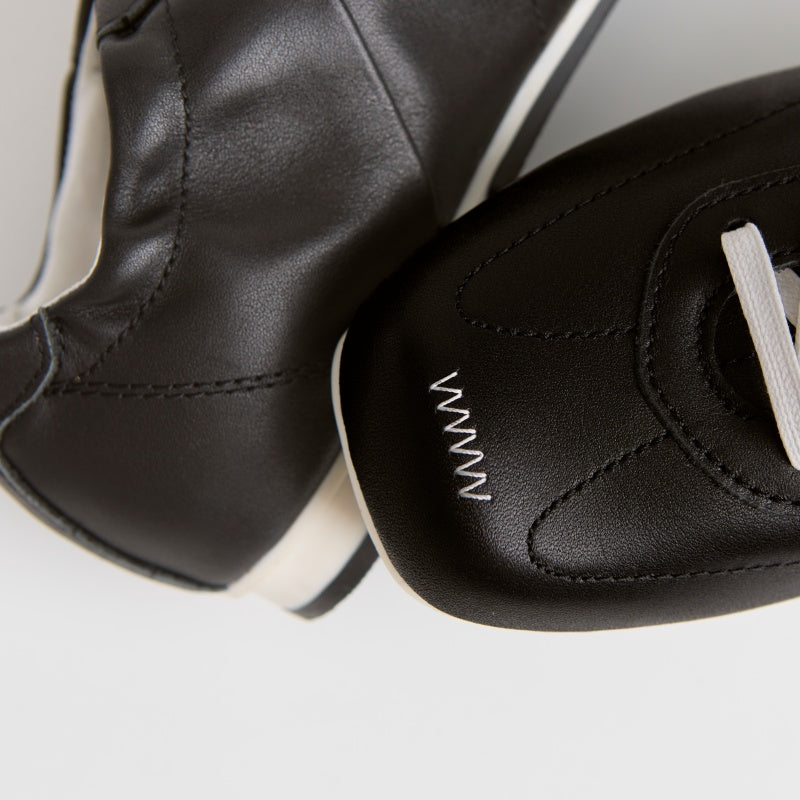 The Dual Stride Black Classic Leather Sneaker