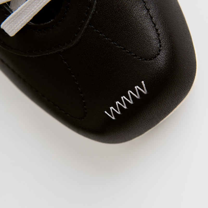The Dual Stride Black Classic Leather Sneaker