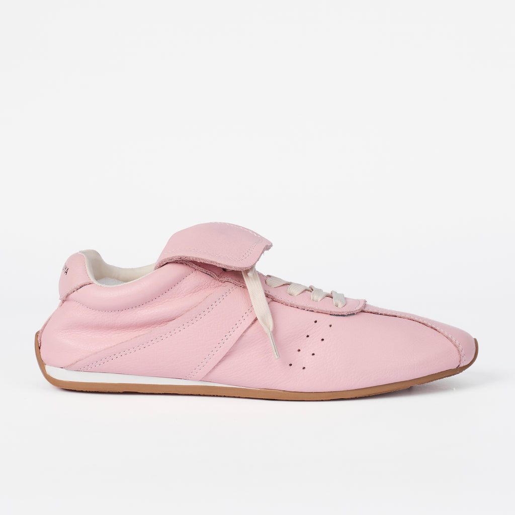 The Dual Stride Women's Genuine Pink Leather Sneakers