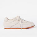 The Dual Stride Women‘s Minimalist Cream Leather Sneakers
