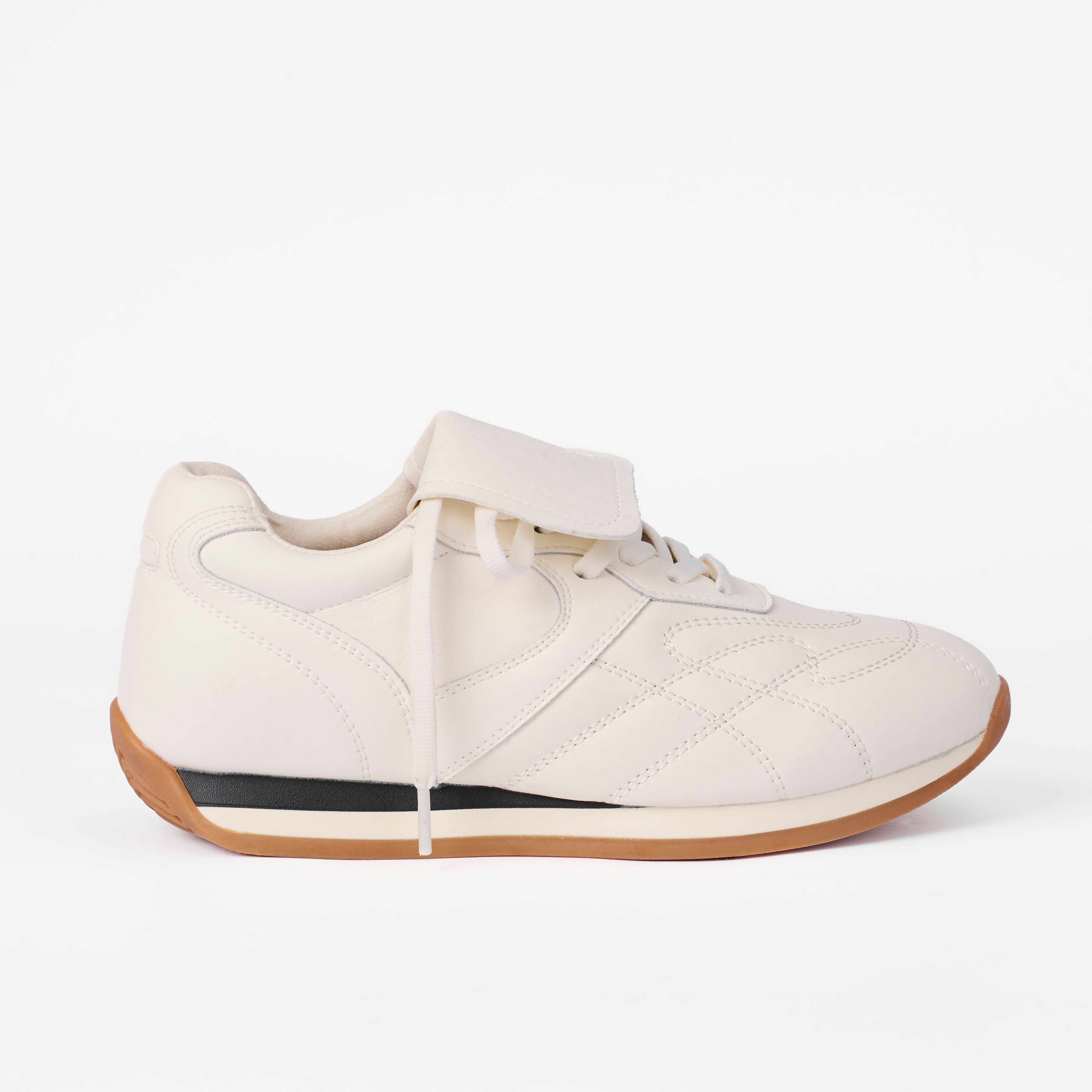 The Dual Stride Women's Handmade Genuine leather Sneakers