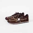 The Dual Stride Men‘s Retro Brown Suede Sneakers