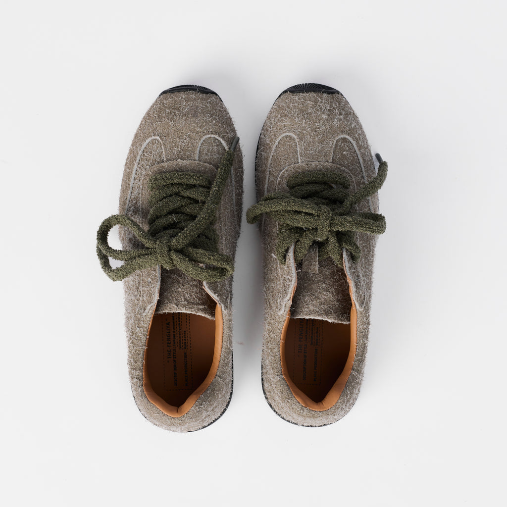 The Dual Stride Women's Green Retro Comfortable Sneakers