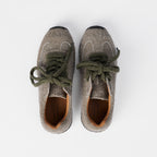 The Dual Stride Women's Green Retro Comfortable Sneakers