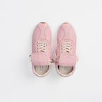 The Dual Stride Women's Genuine Pink Leather Sneakers