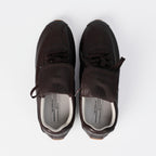 The Dual Stride Women‘s Brown Retro Genuine Leather Sneakers