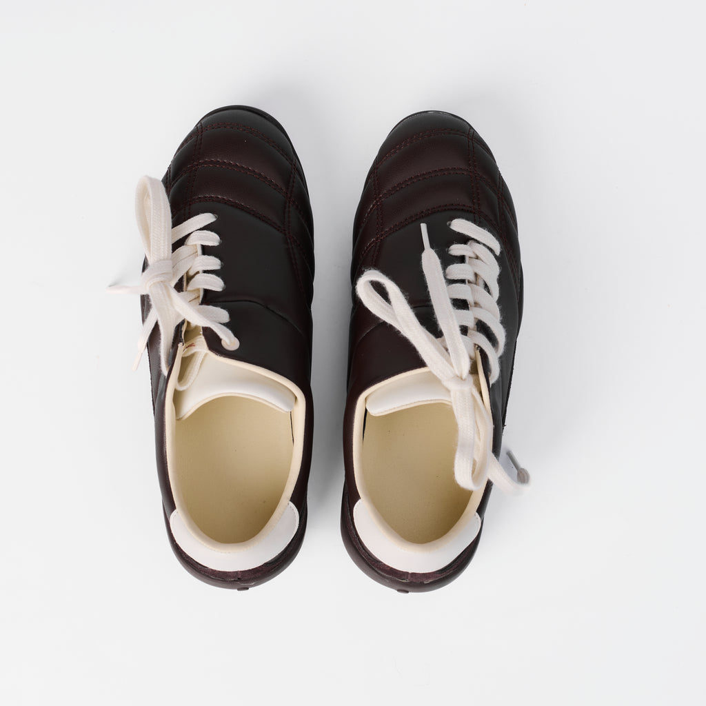 The Dual Stride Women‘s Genuine Leather Casual Brown Sneakers