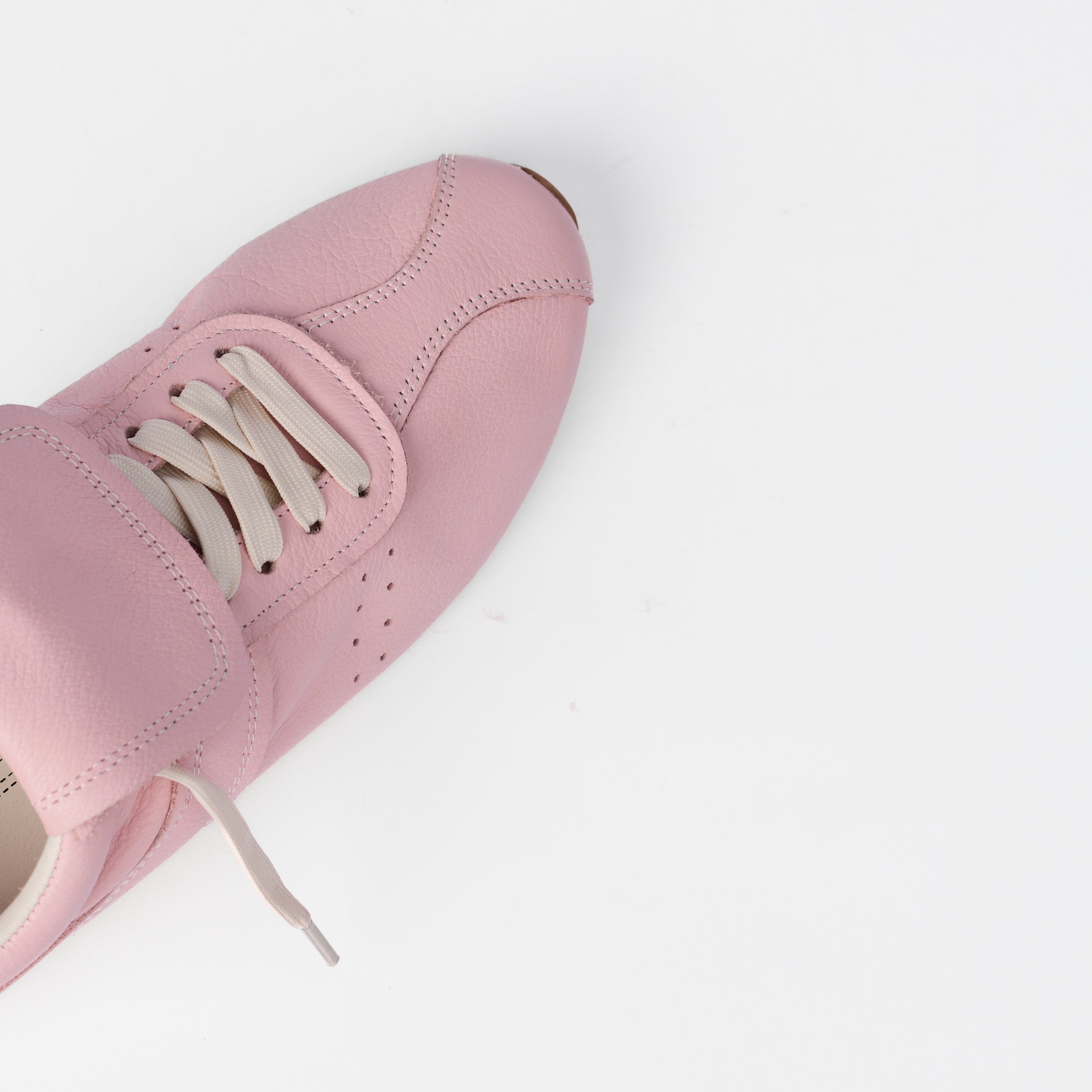 The Dual Stride Women's Genuine Pink Leather Sneakers