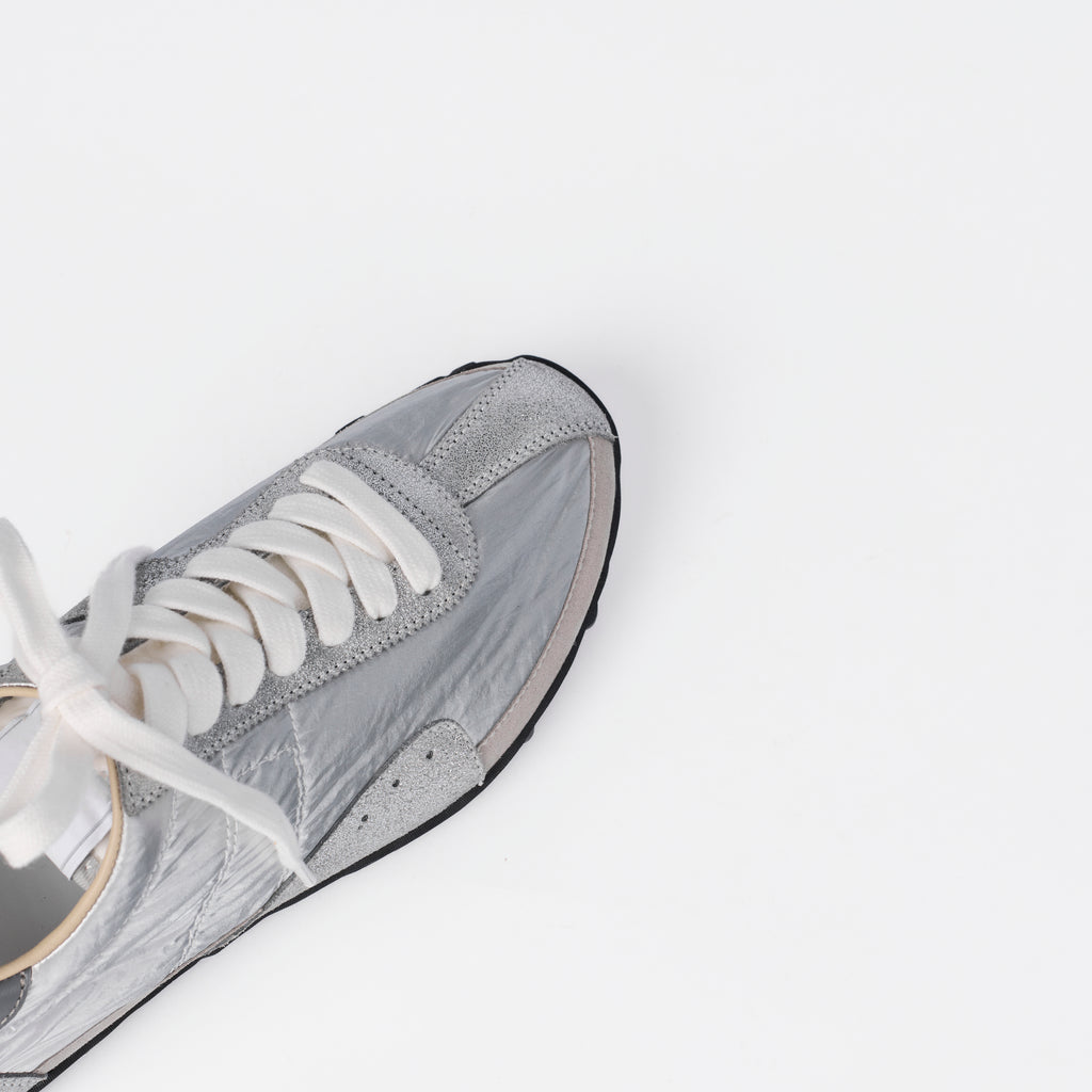 The Dual Stride Women's Casual Silver Sneakers