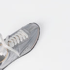 The Dual Stride Women's Casual Silver Sneakers