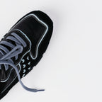 The Dual Stride Men‘s Retro Black Suede Sneakers