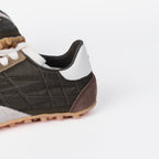 The Dual Stride Women's Soft Retro Green Sneakers