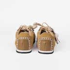 The Dual Stride Men‘s Retro Beige Suede Sneakers