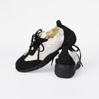 The Dual Stride Women's Color-Blocked Genuine Leather Shoes