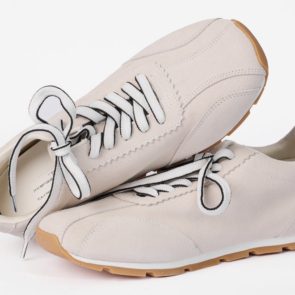 The Dual Stride Women's Light White Sneakers