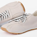 The Dual Stride Women's Light White Sneakers