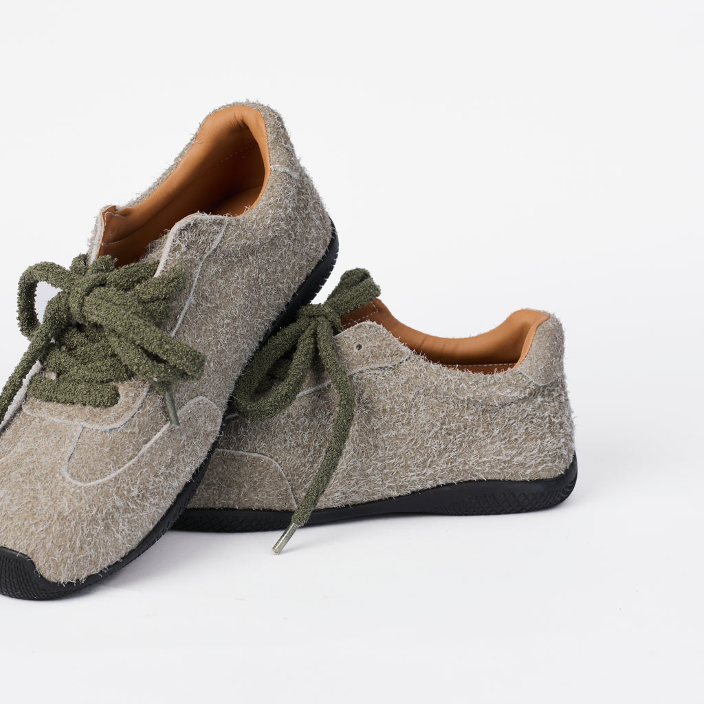 The Dual Stride Women's Green Retro Comfortable Sneakers