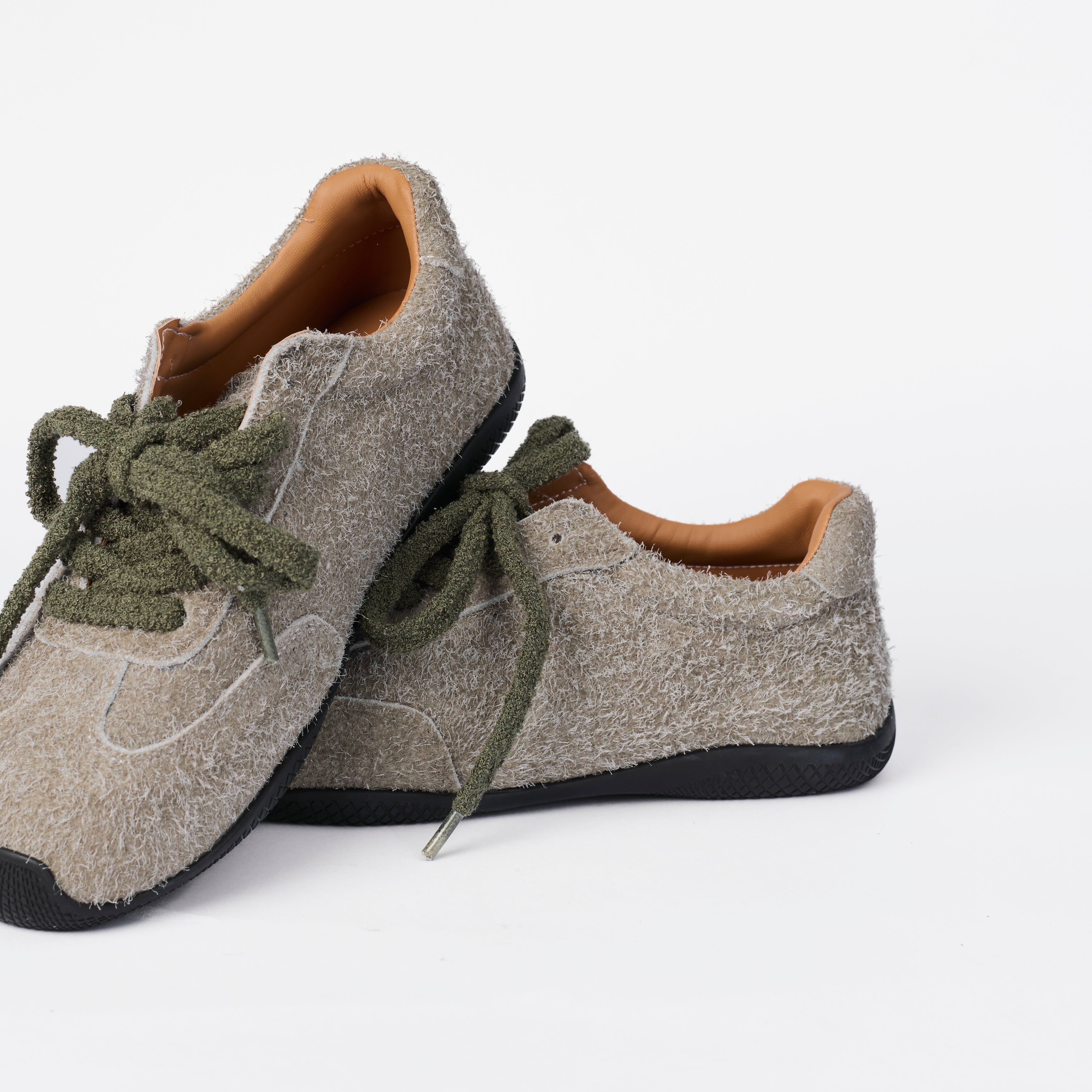 The Dual Stride Women's Green Retro Comfortable Sneakers