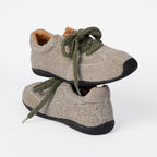 The Dual Stride Women's Green Retro Comfortable Sneakers