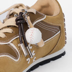 The Dual Stride Women‘s Retro Beige Suede Sneakers