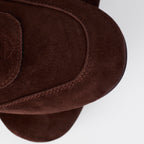 The Dual Stride Women's  Chocolate Brown Suede Slip-On Trainers