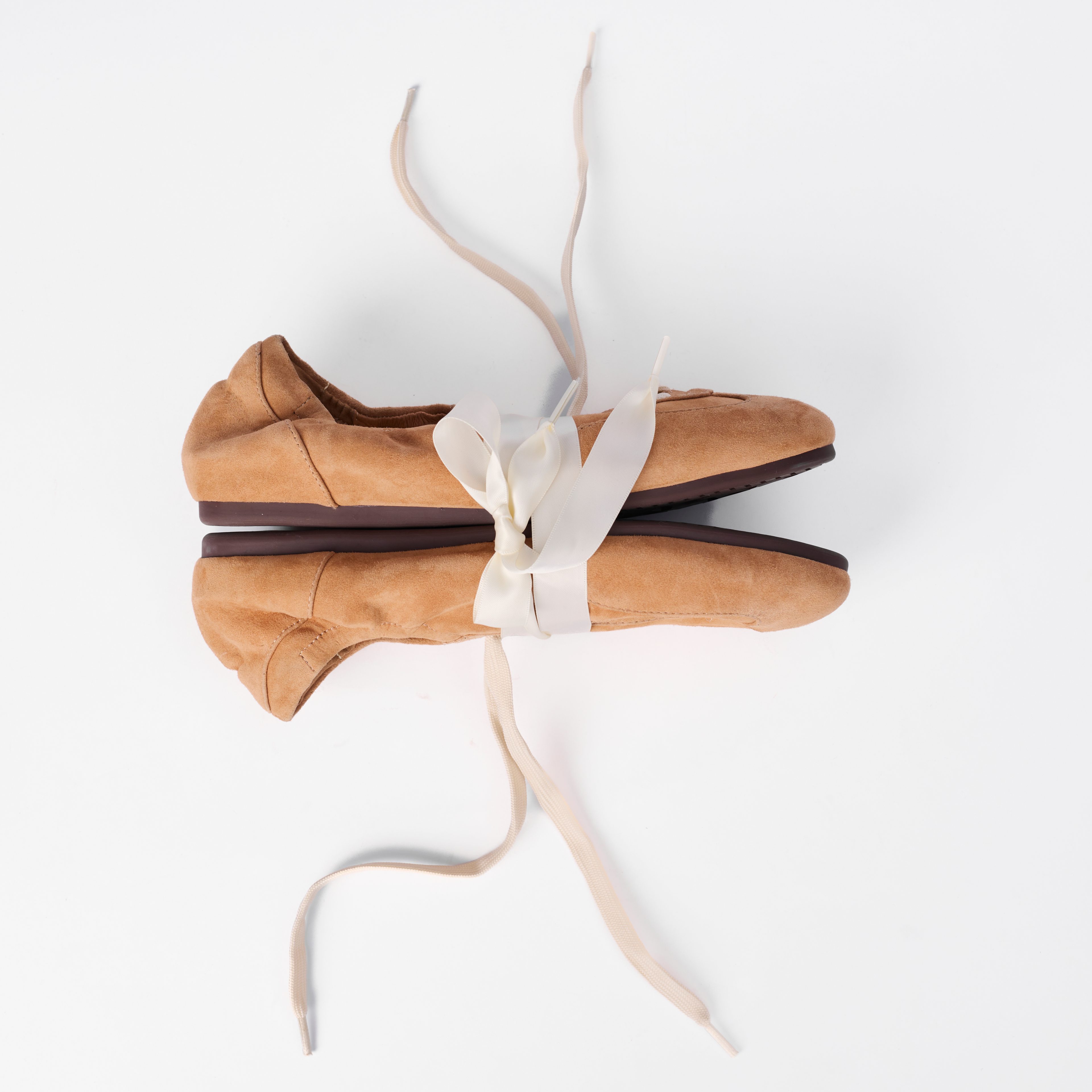 The Dual Stride Women‘s Brown Minimalist Suede Trainers