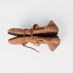 The Dual Stride Women's  Brown Suede Slip-On Trainers