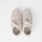 The Dual Stride Women‘s Minimalist Cream Leather Sneakers