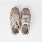 The Dual Stride Women‘s Distressed Ballet Canvas Low-Top Trainers
