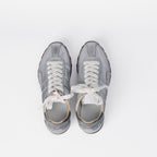 The Dual Stride Women's Casual Silver Sneakers