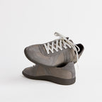 The Dual Stride Men's Classic Tonal Grey Suede Trainer