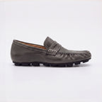 The Dual Stride Women's Dark Grey Penny Loafer Flats