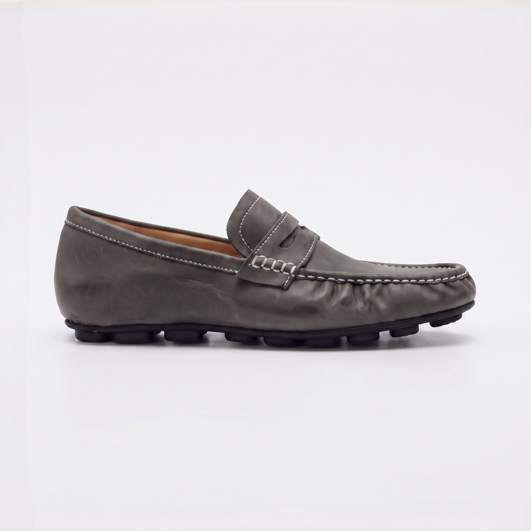 The Dual Stride Women's Dark Grey Penny Loafer Flats