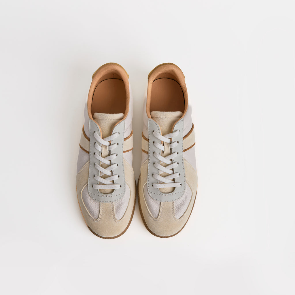 The Dual Stride  Off-White & Gum GAT-Style Trainer