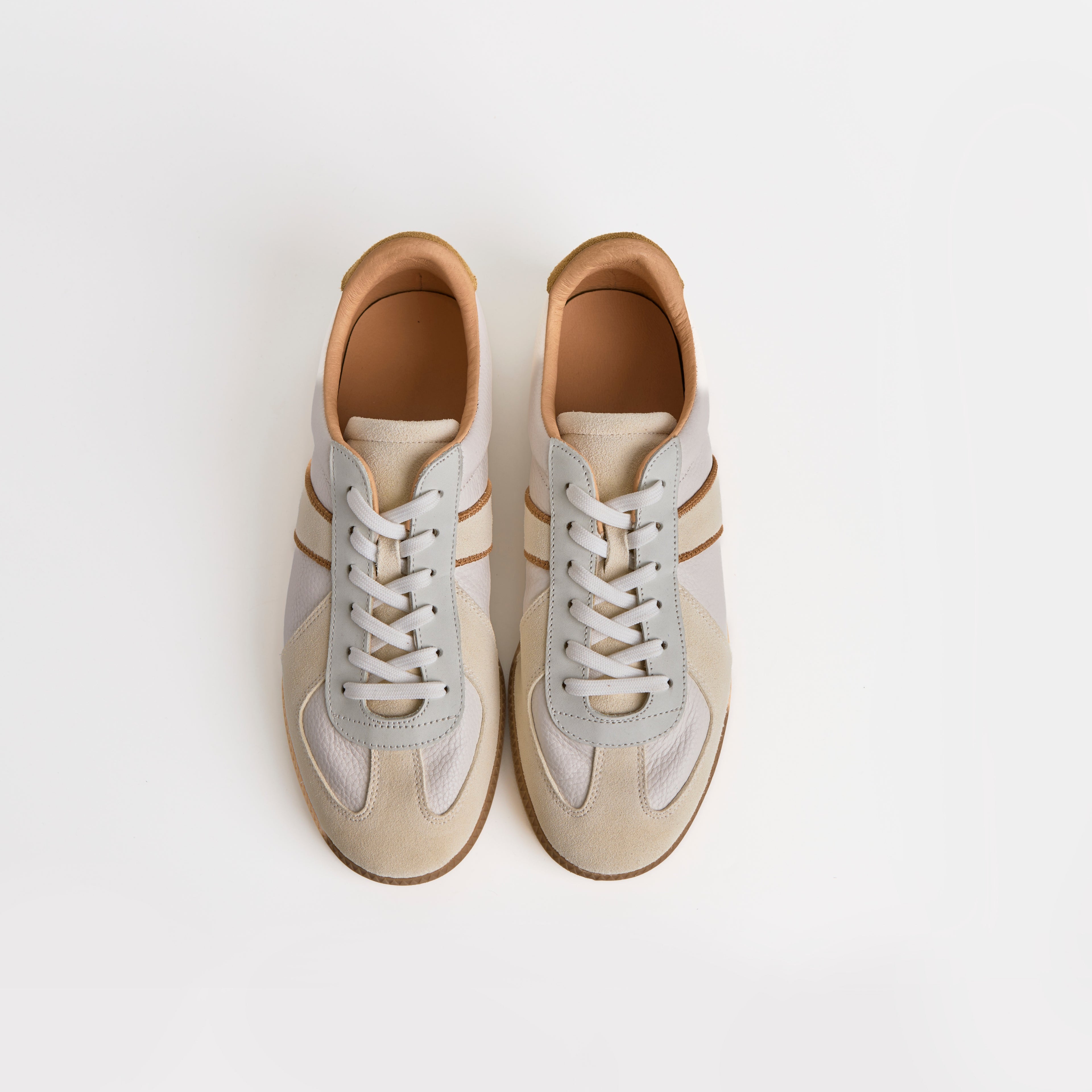 The Dual Stride  Off-White & Gum GAT-Style Trainer
