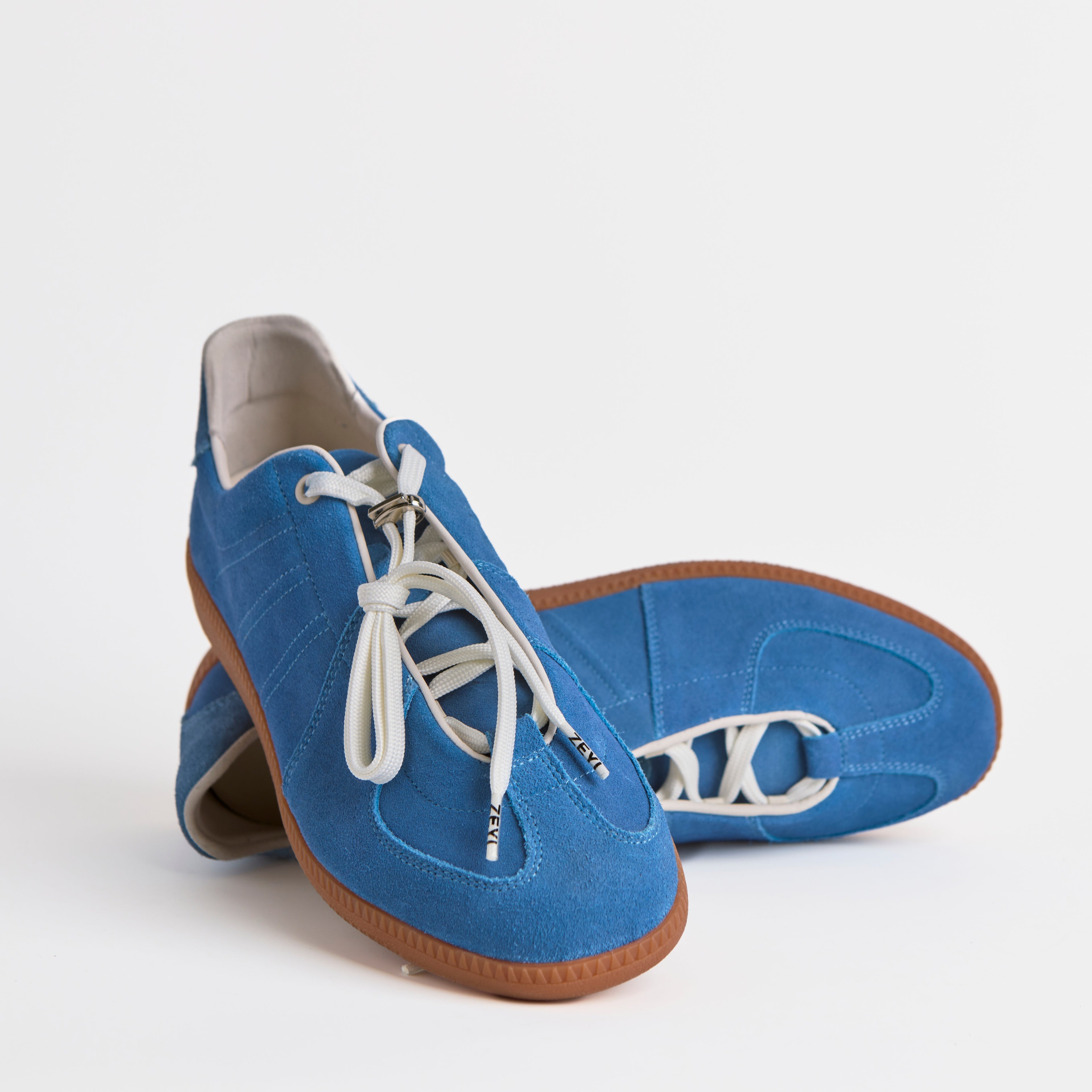 The Dual Stride Men's Blue Suede Sneaker