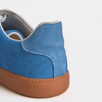 The Dual Stride Men's Blue Suede Sneaker