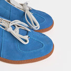 The Dual Stride Men's Blue Suede Sneaker