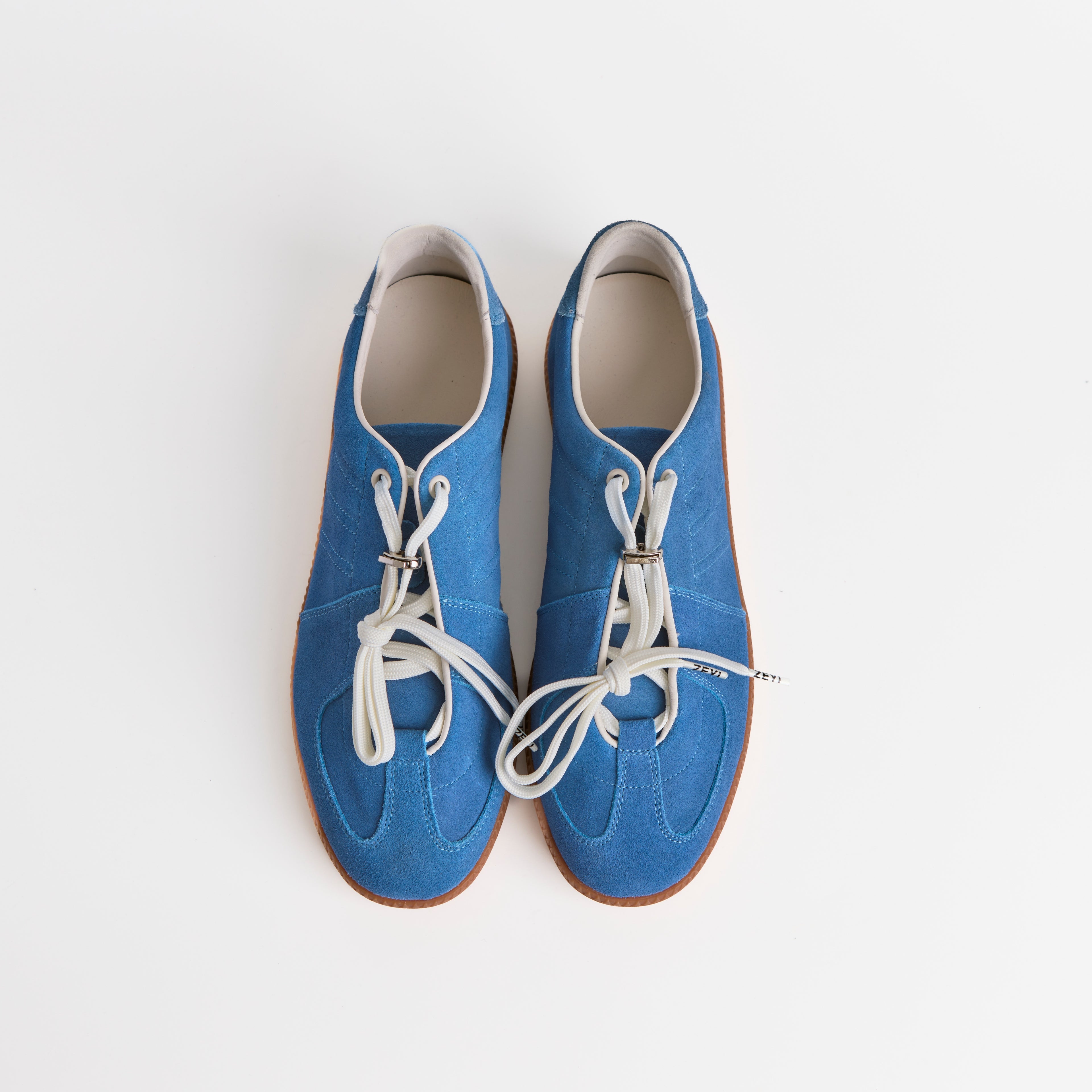 The Dual Stride Men's Blue Suede Sneaker