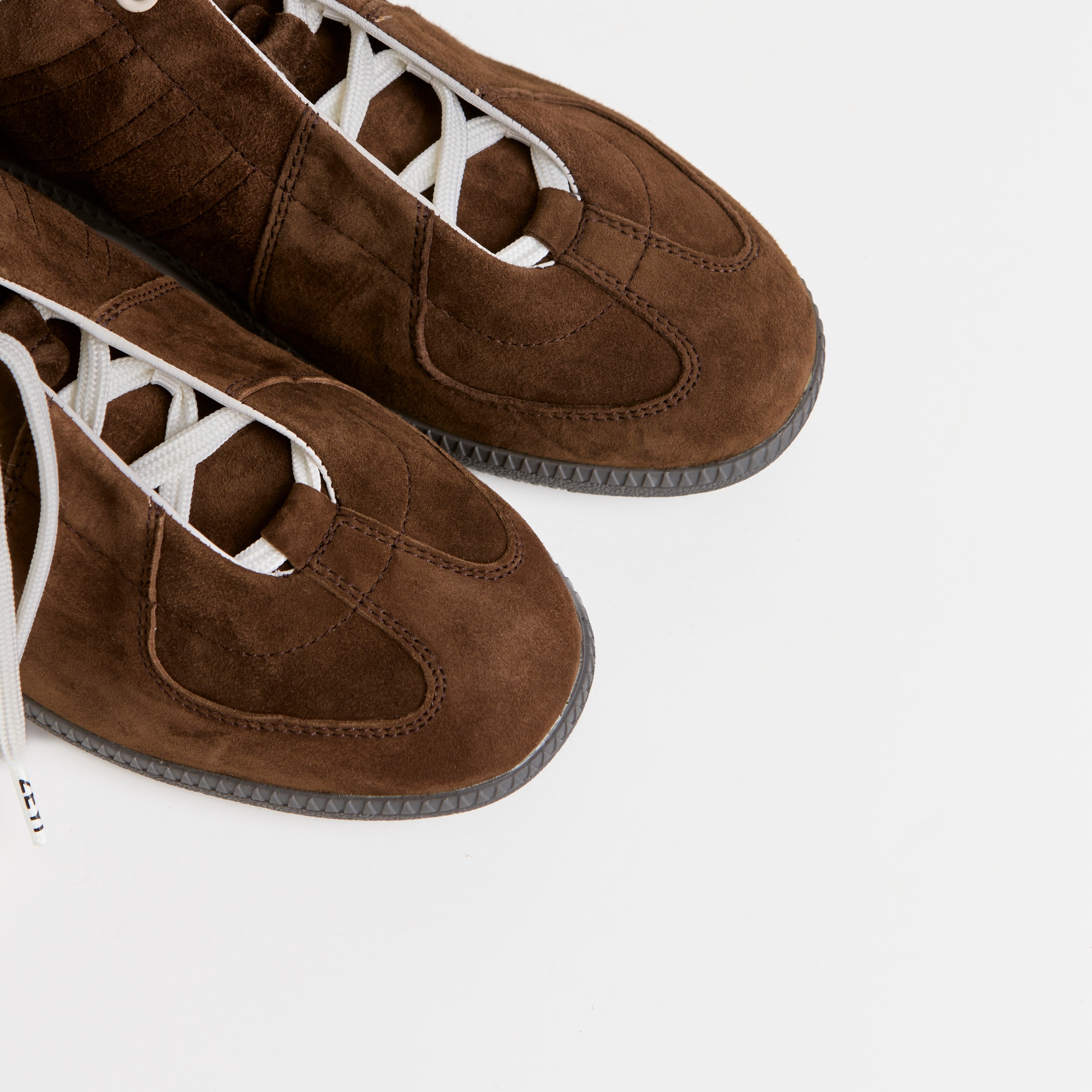 The Dual Stride Men's Brown Suede Sneaker