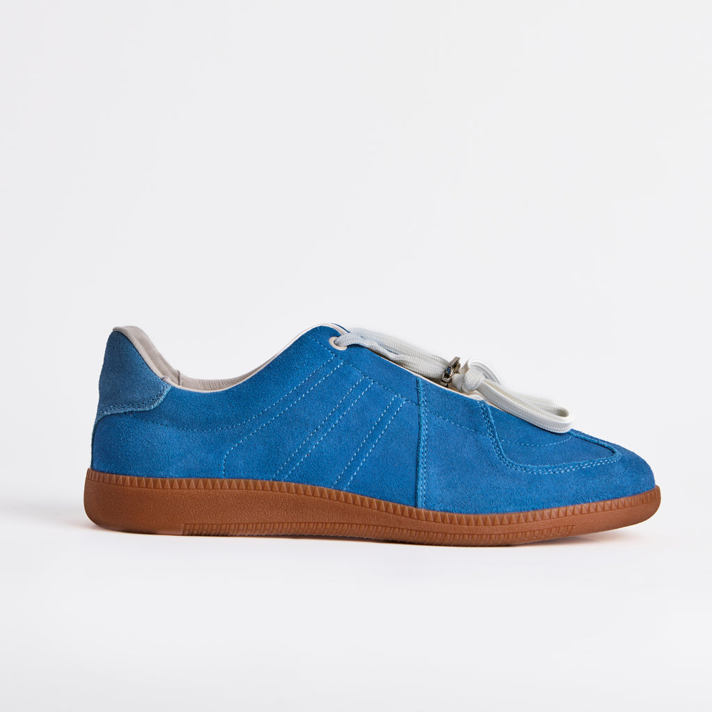 The Dual Stride Men's Blue Suede Sneaker